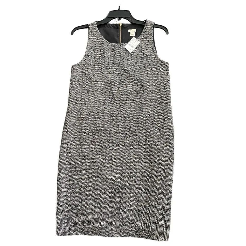 J.Crew Factory Herringbone Wool Dress | Size 0 | NWT